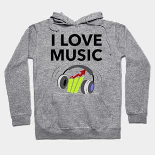 I Love Music Hoodie